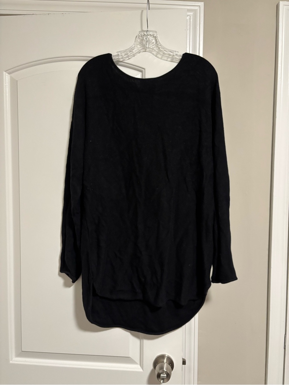 Michael Kors, Classic Black Long-Sleeve Women’s Top, Size Large